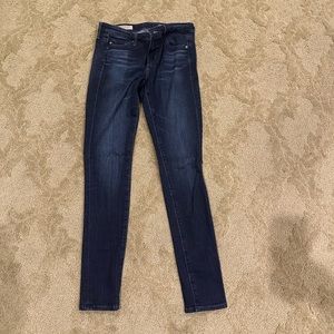 AG jean’s the legging ankle super skinny ankle Jeans size 25, dark wash